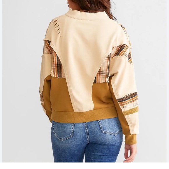 Stylish Mustard and Beige Women's Top - Picture 2 of 5